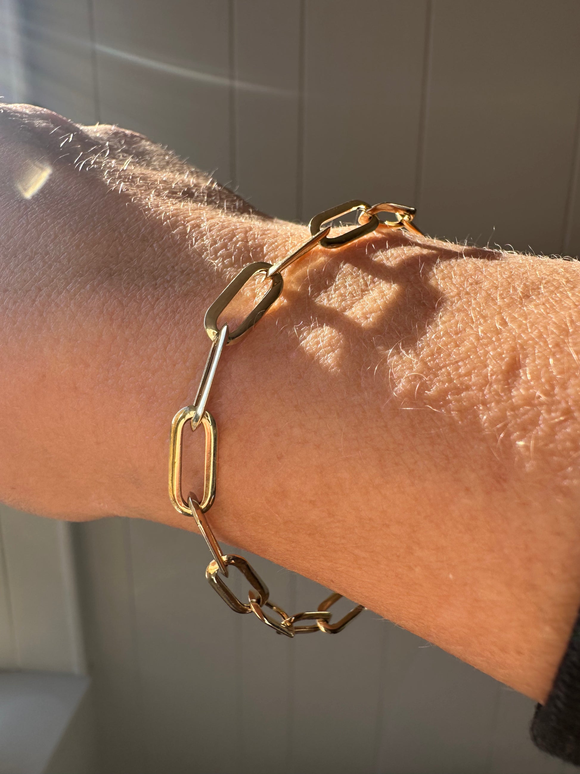 flat paperclip bracelet
