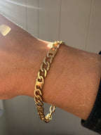curb and anchor link bracelet
