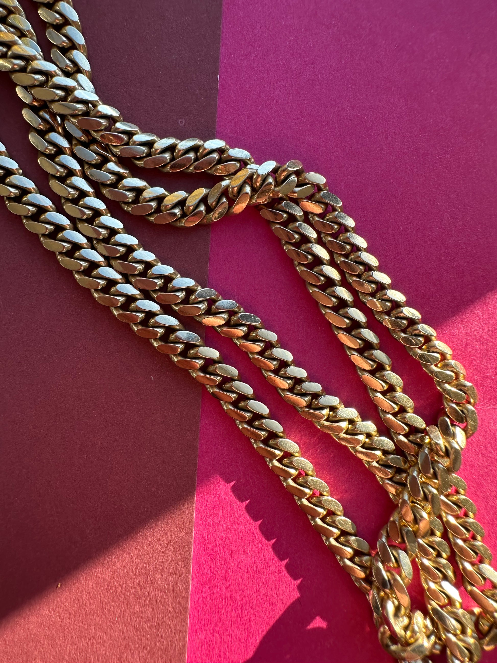 heavy solid 24.5" long curb chain