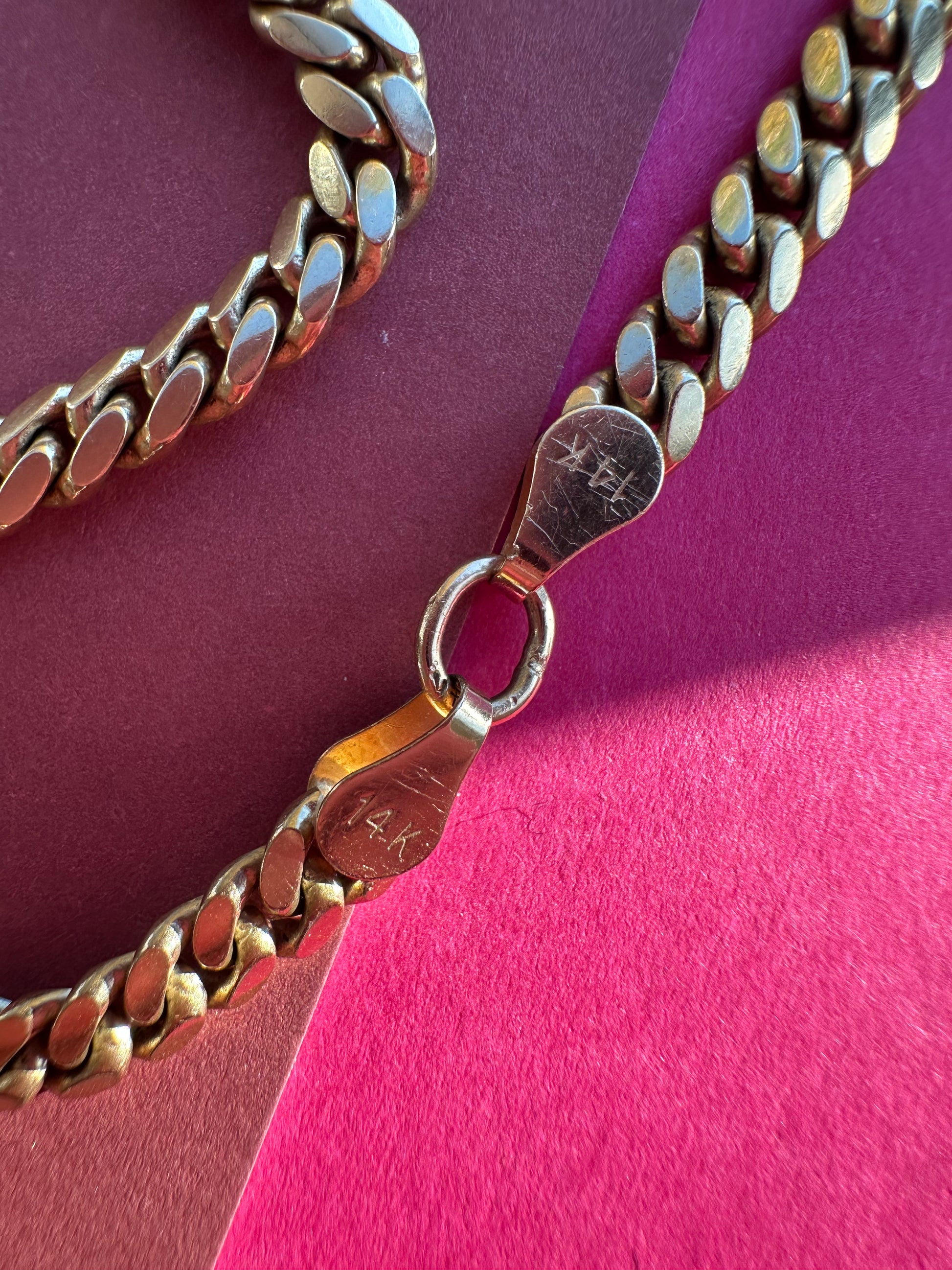 heavy solid 24.5" long curb chain