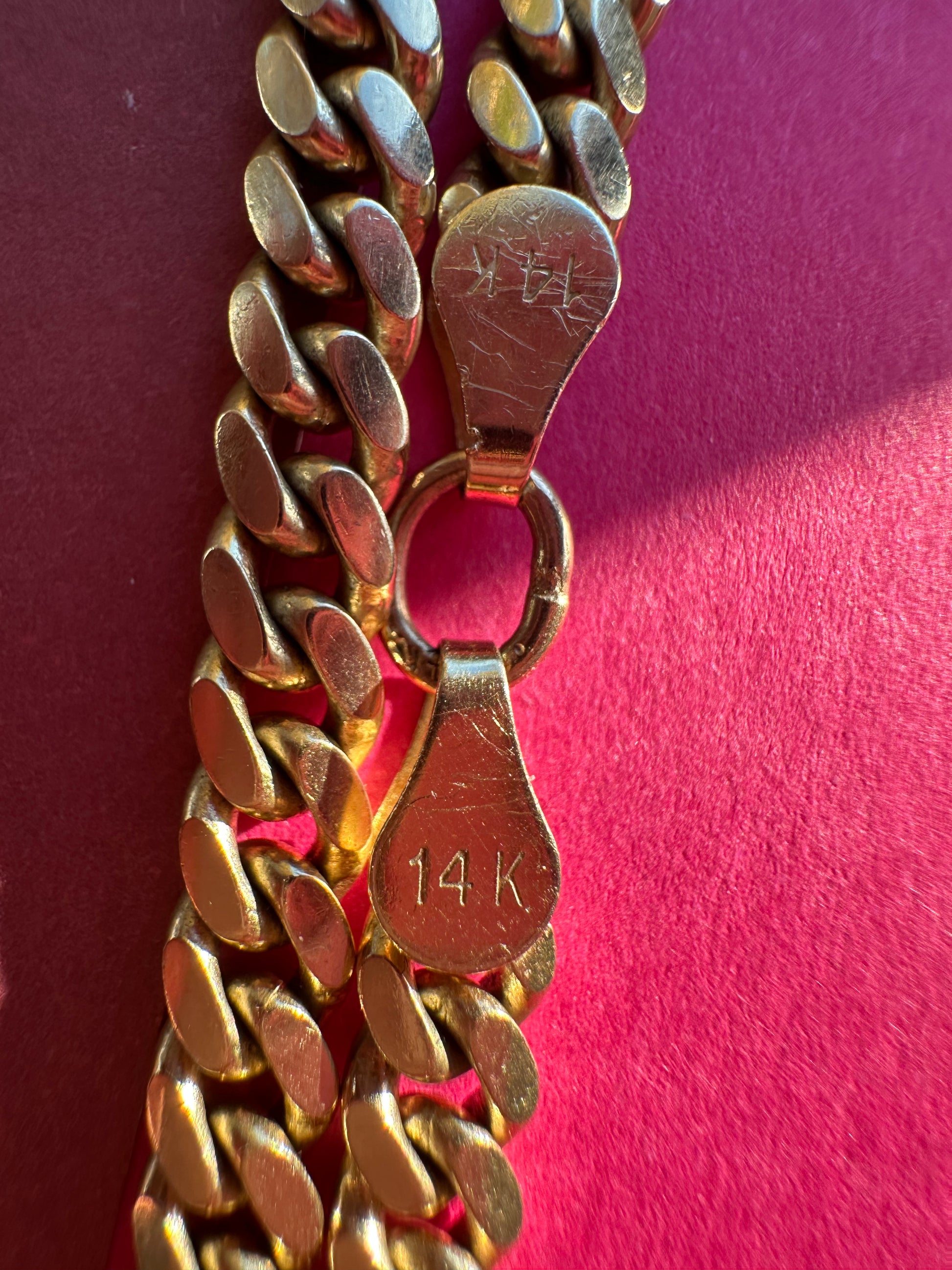 heavy solid 24.5" long curb chain