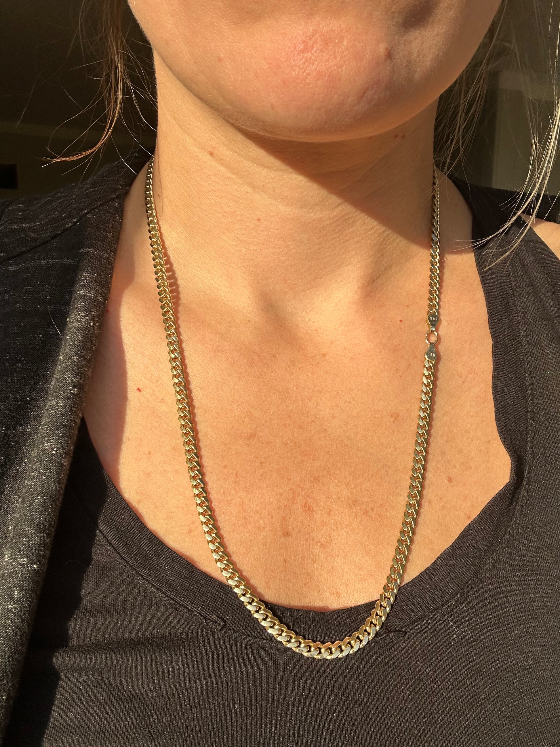 heavy solid 24.5" long curb chain