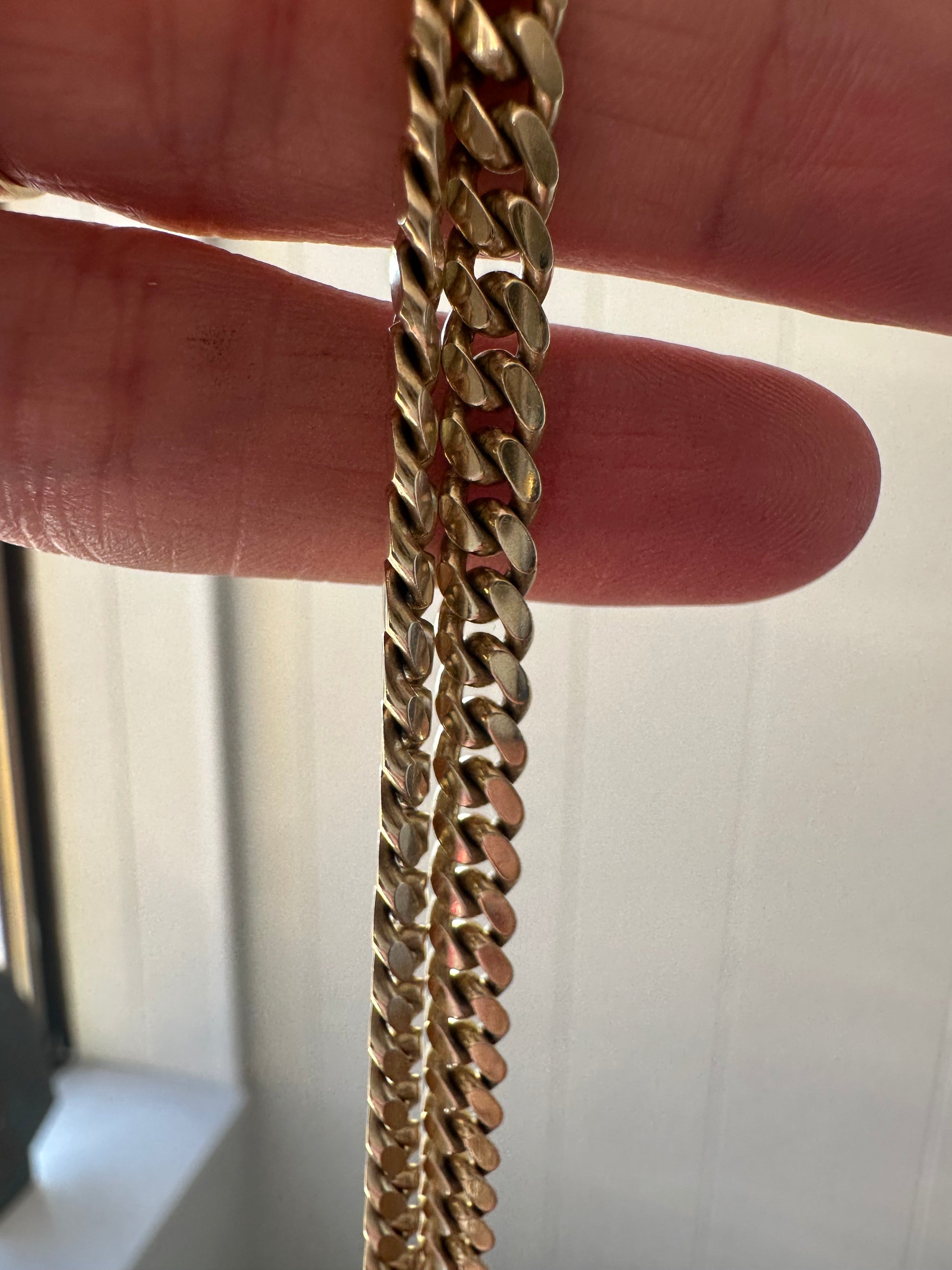 heavy solid 24.5" long curb chain