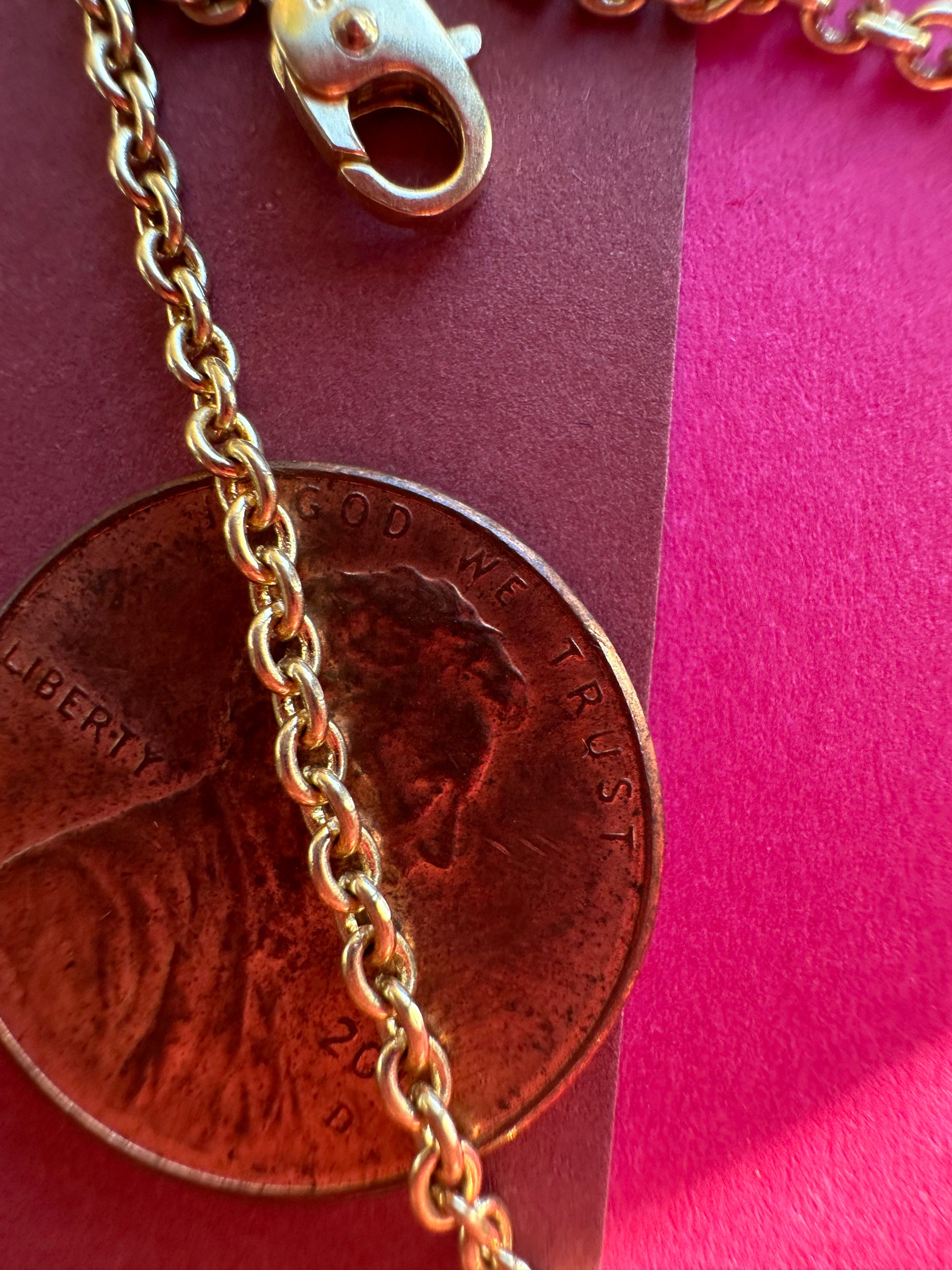 18k gold solid 17.75" cable chain