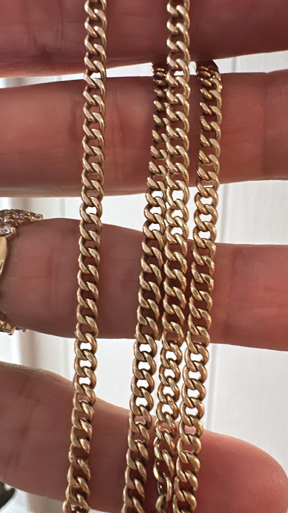 19.5" solid curb chain