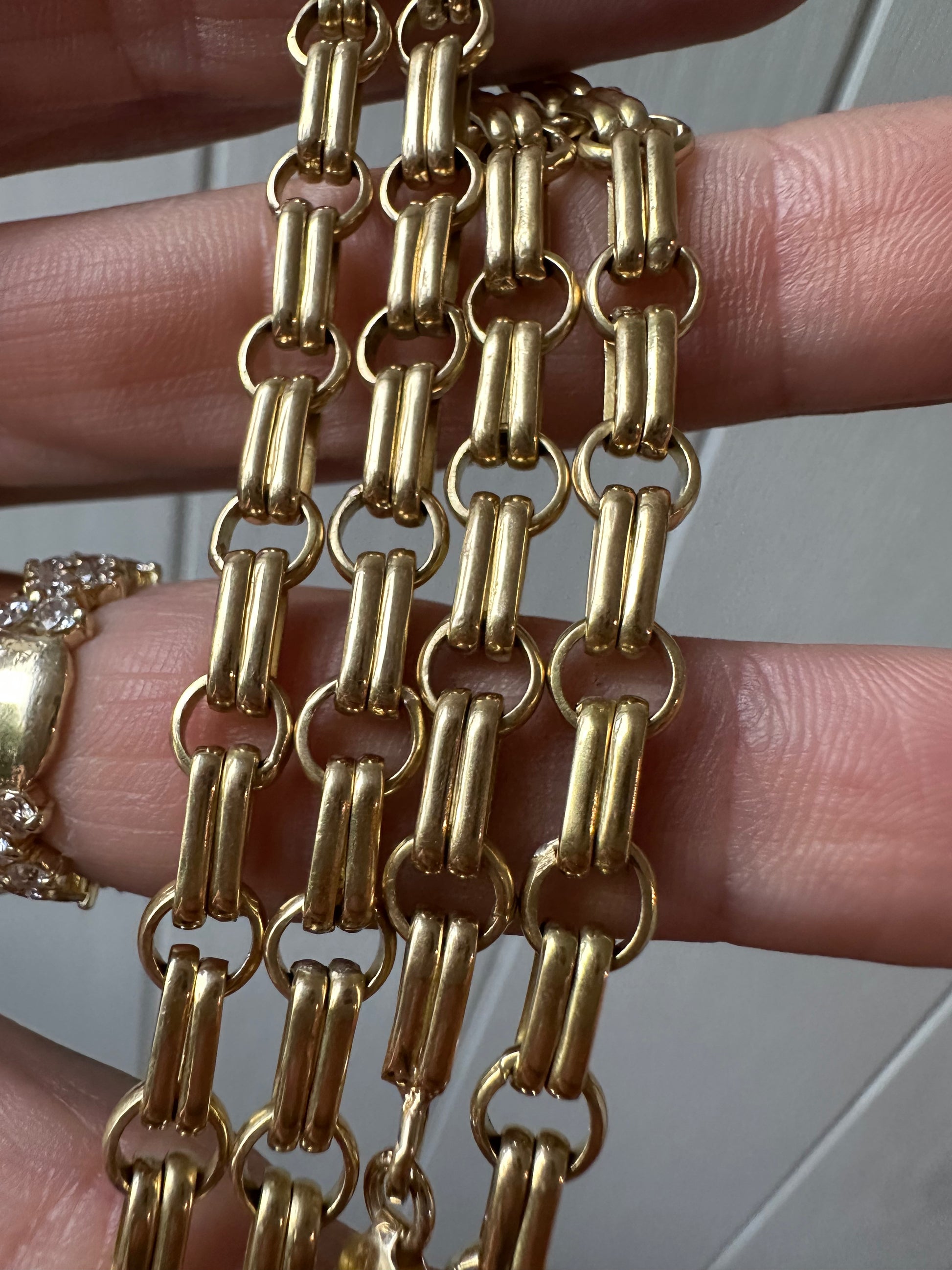 solid circle bar link chain