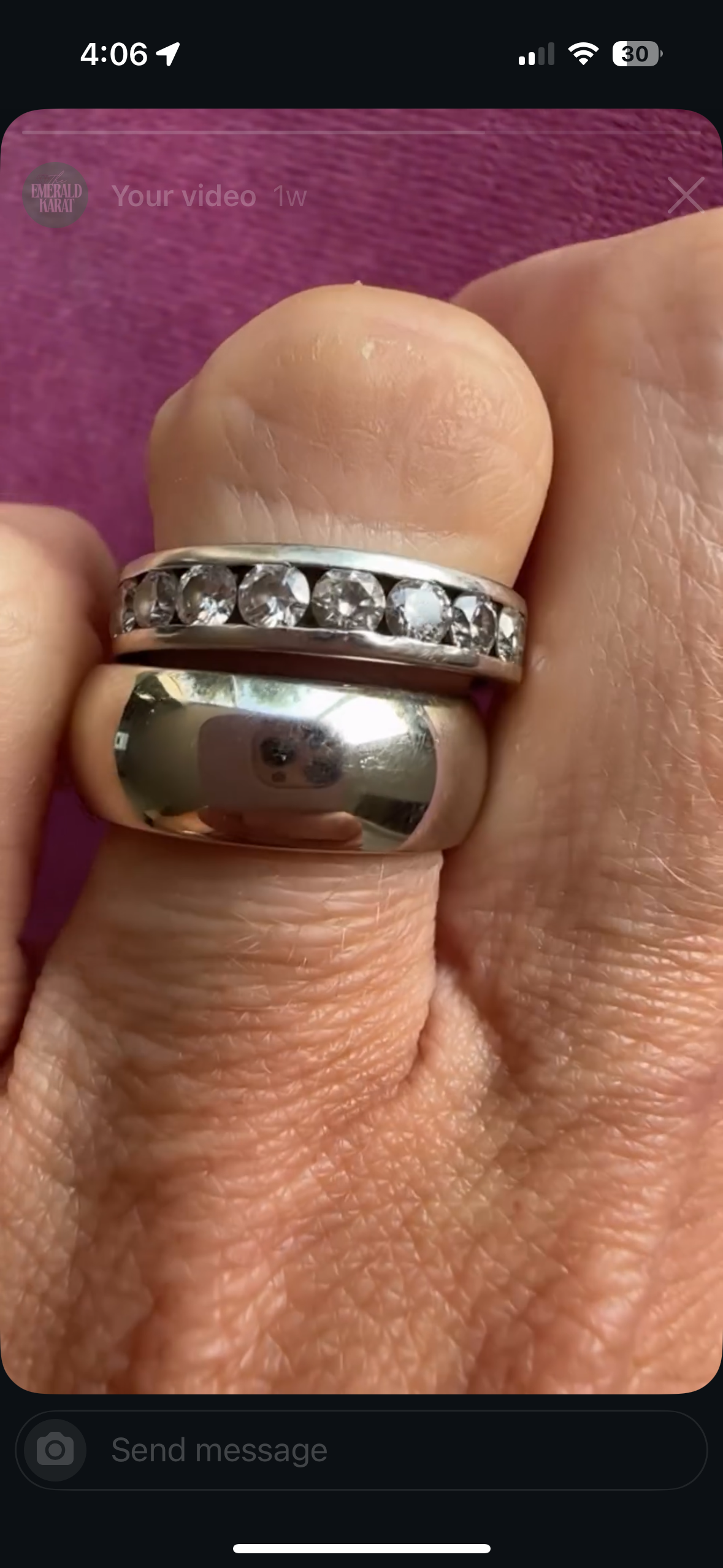 WHITE GOLD WIDE BAND