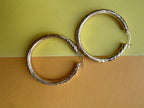 oversized etched hoop