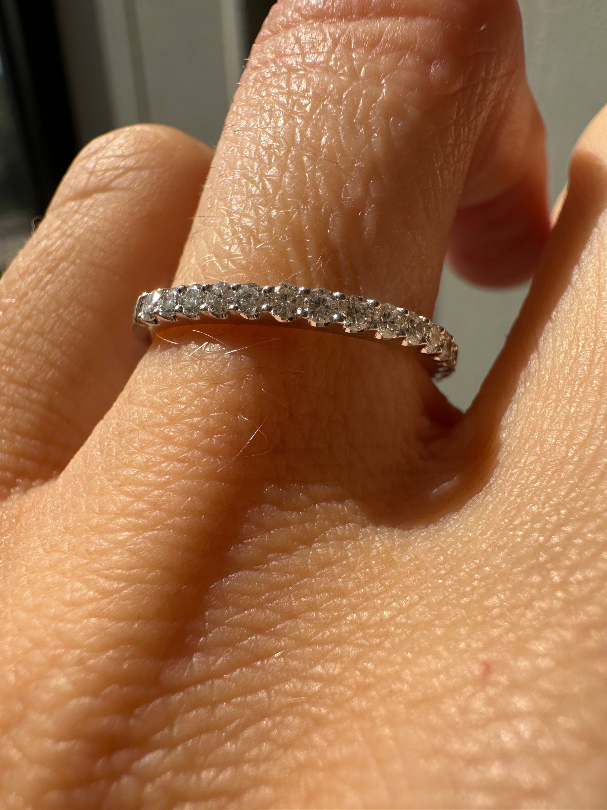 gorgeous new 1/2 eternity band