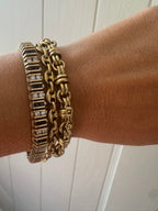 high karat knot bracelet with hidden clasp