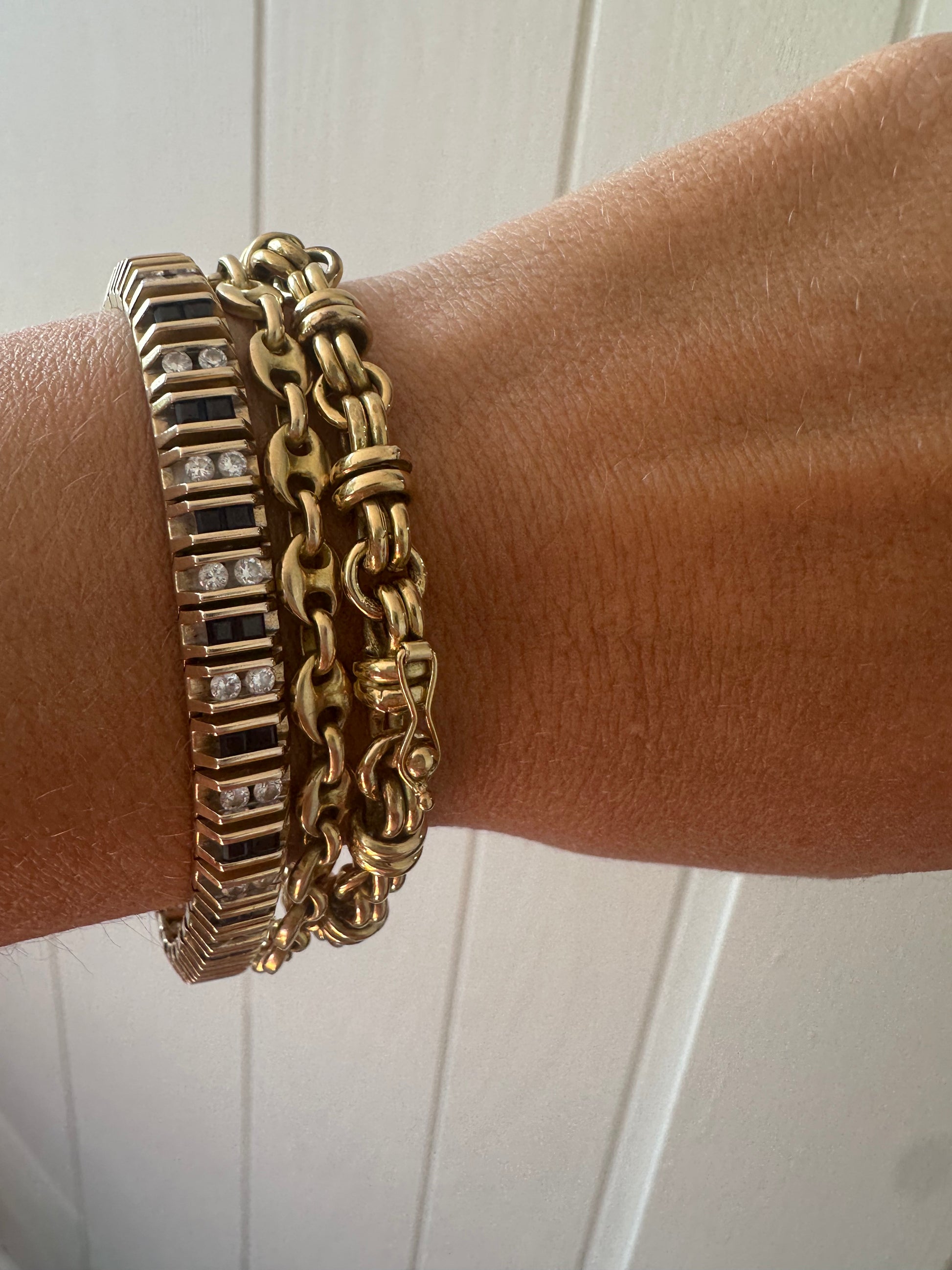 high karat knot bracelet with hidden clasp