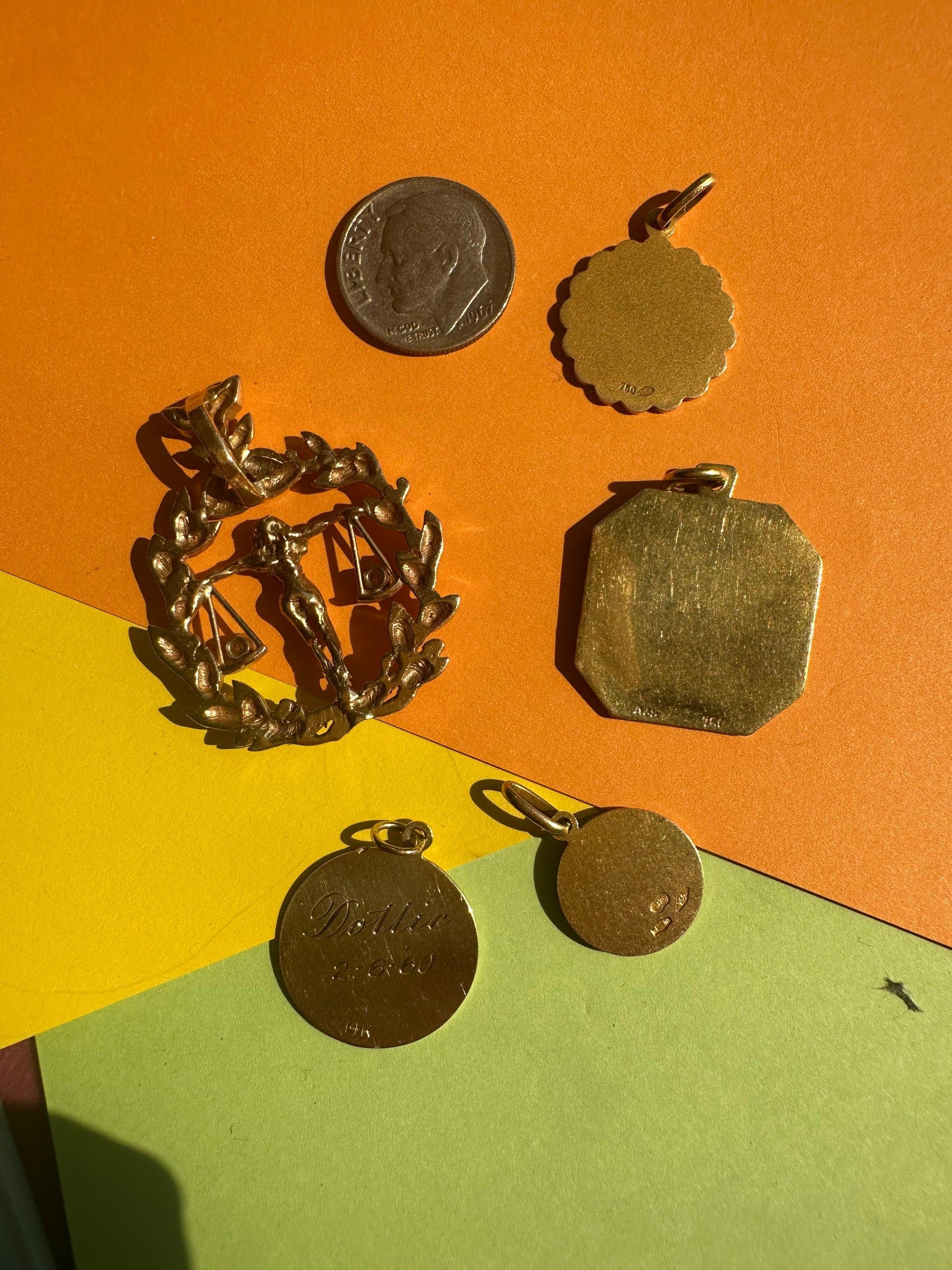 vintage zodiac charms