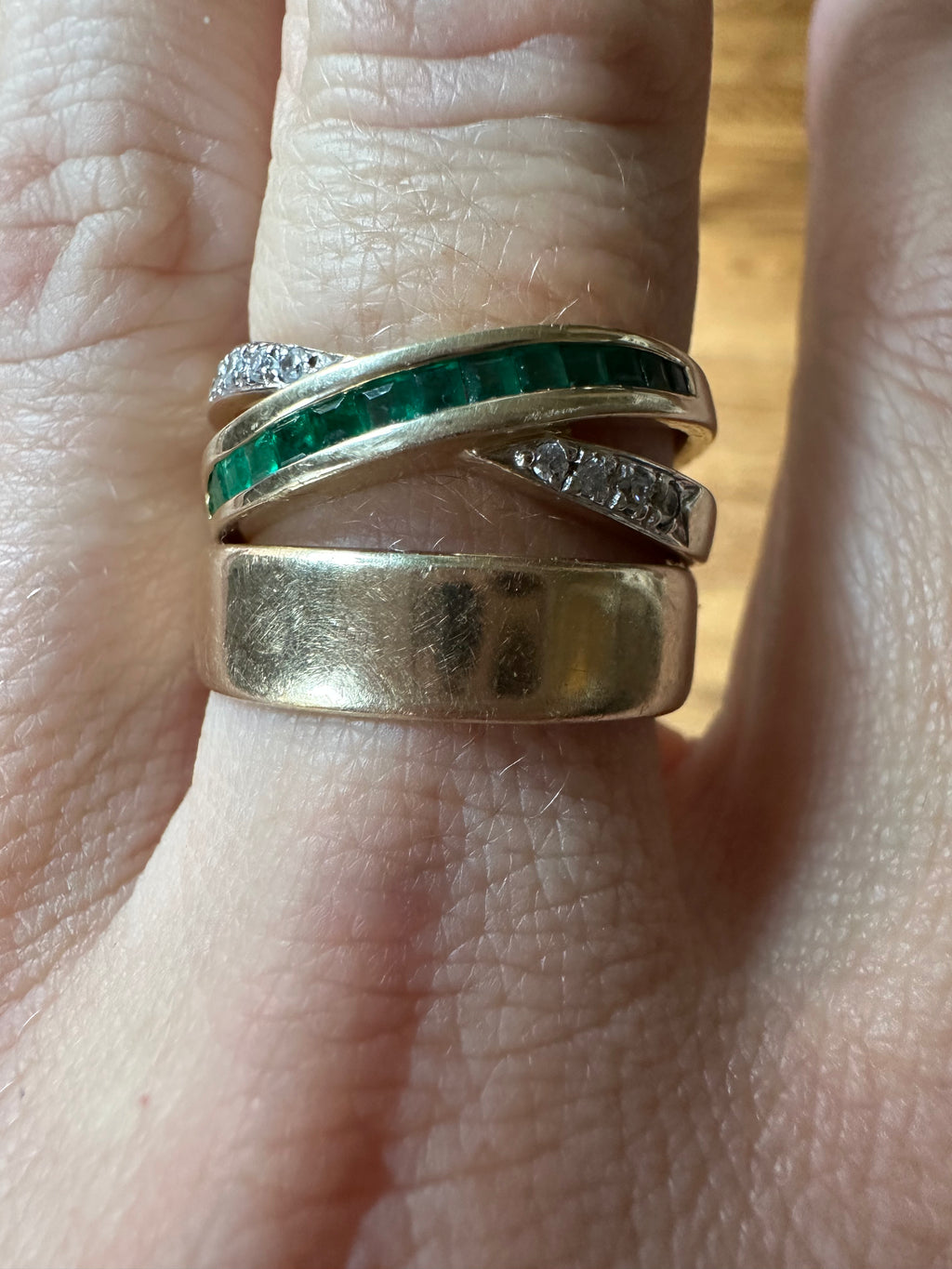 6mm pipecut yellow gold band