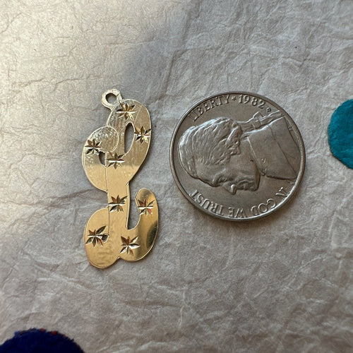 Beautiful L Starburst Charm