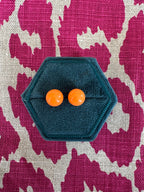 Playful vintage enamel stud earrings