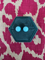 Playful vintage enamel stud earrings