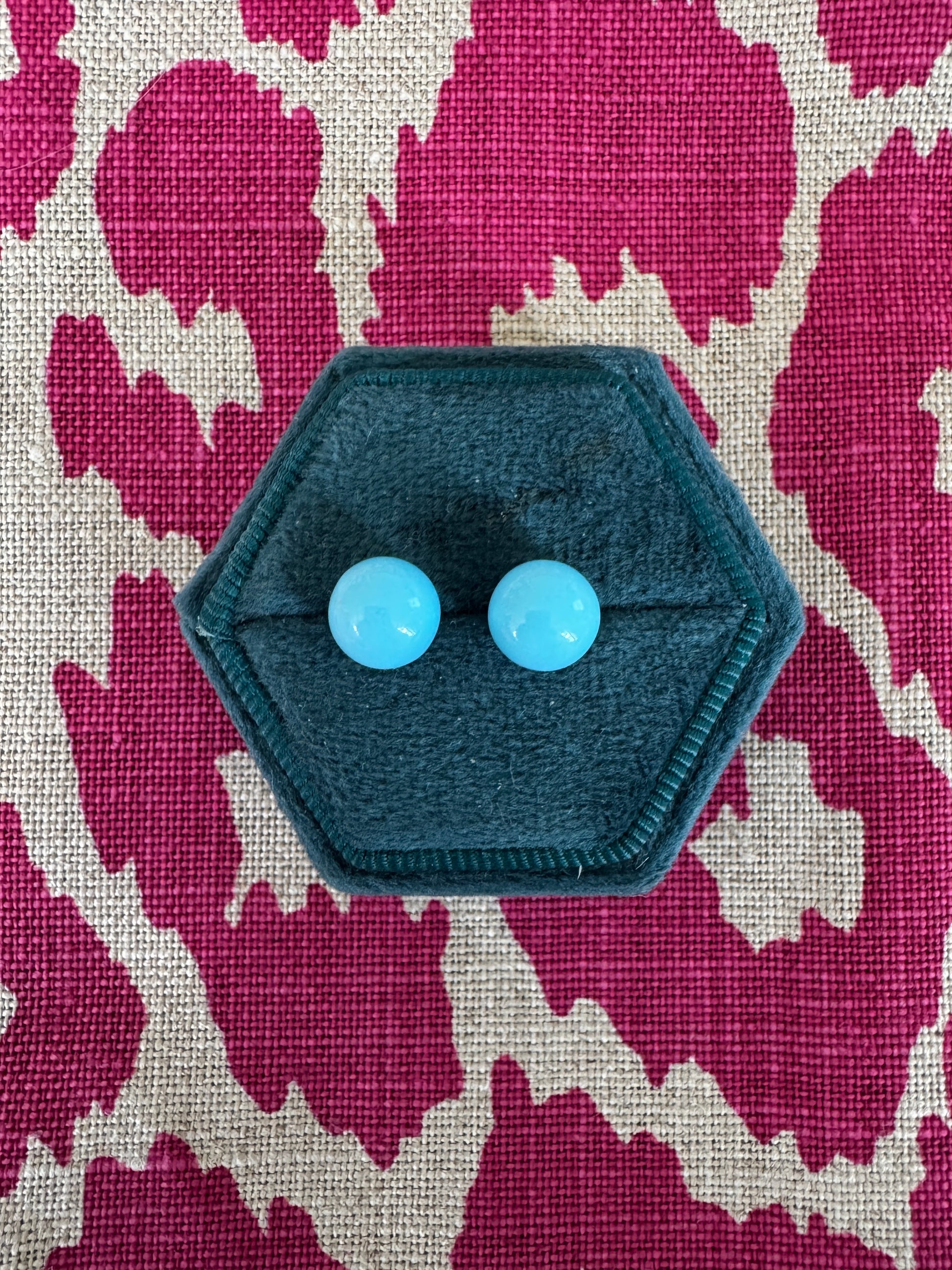 Playful vintage enamel stud earrings