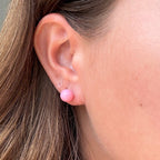 Playful vintage enamel stud earrings