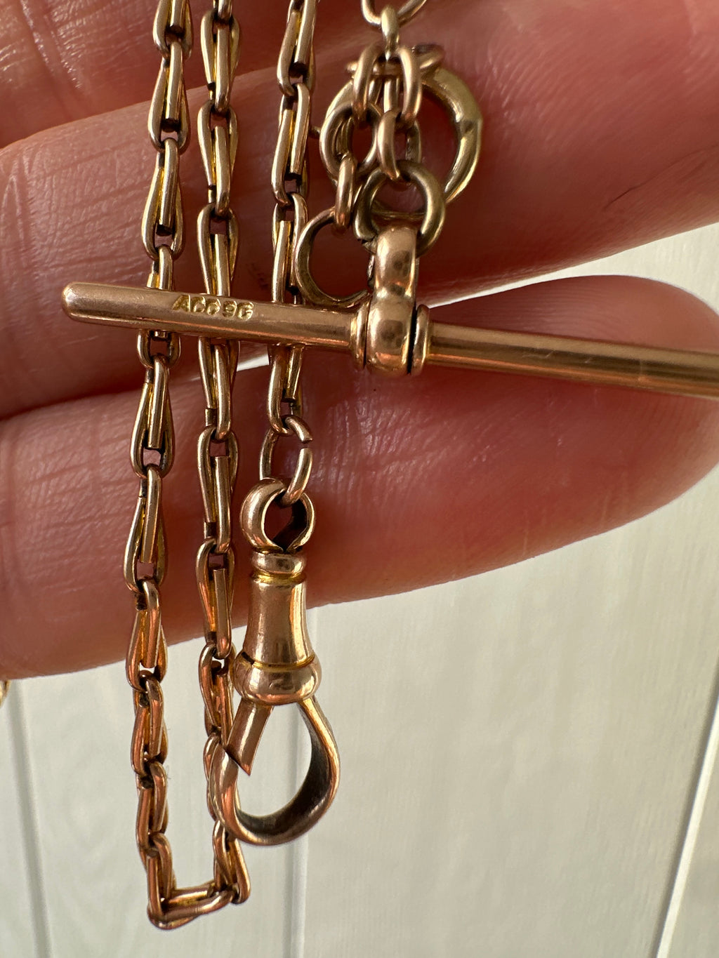 antique 9c rosy hayseed watch chain