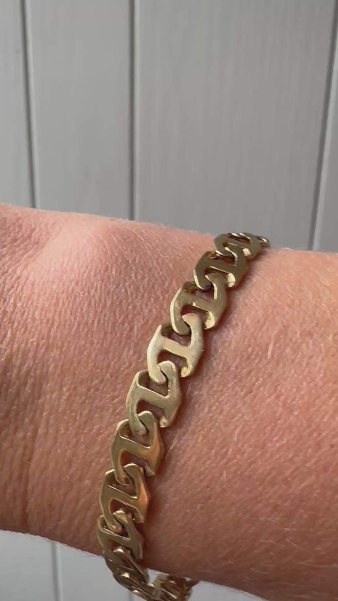 solid flat mariner/anchor bracelet