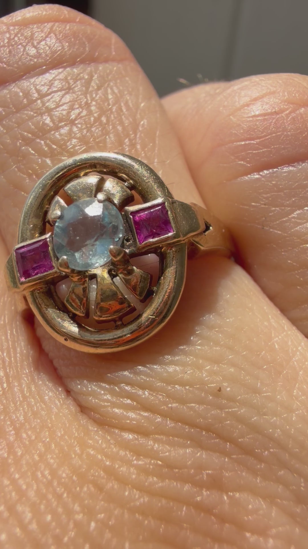 retro-modernist 1950s ring