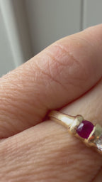 chunky ruby and diamond band