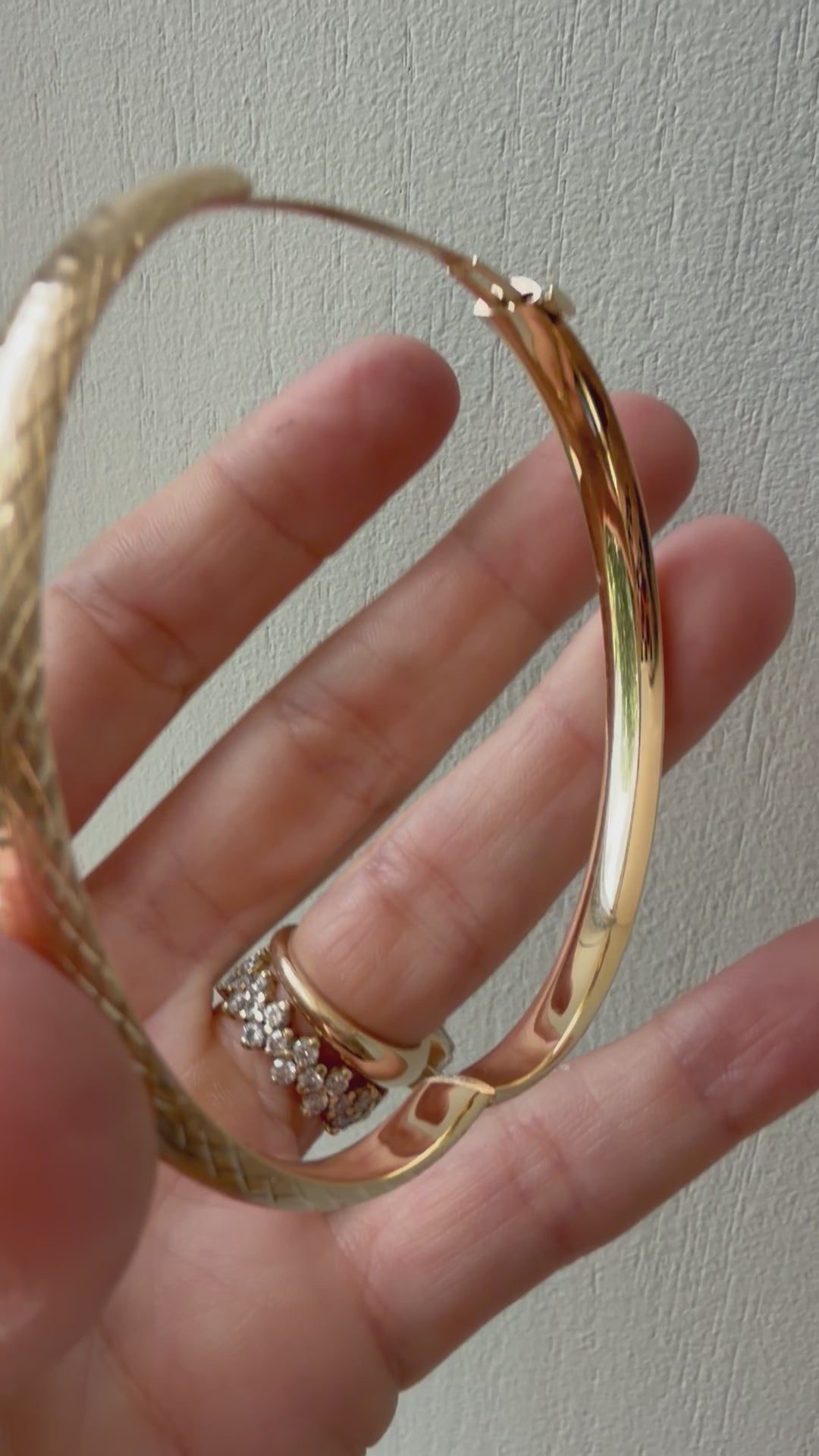 sparkly cut bangle