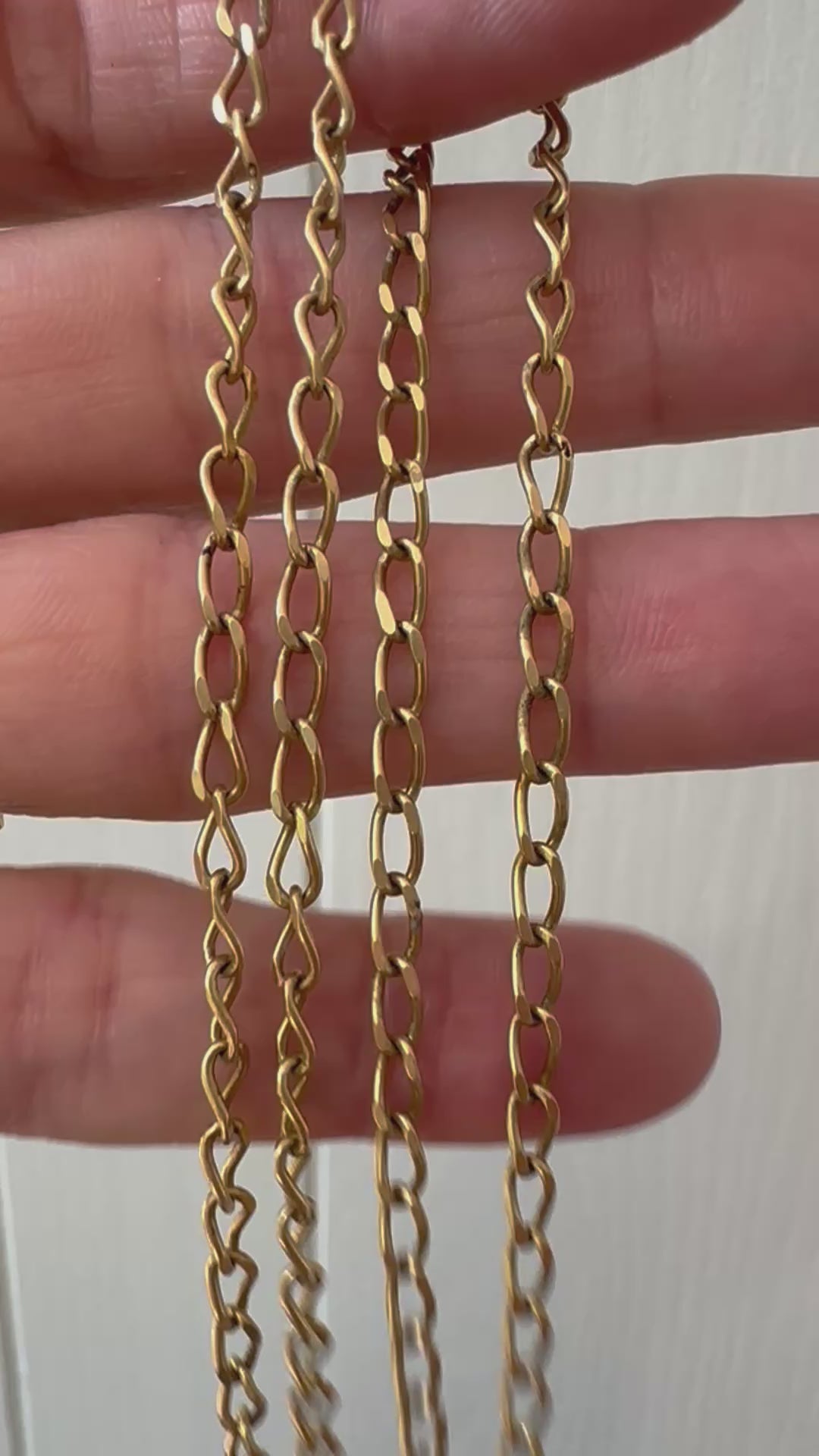 22" elongated oval link chain