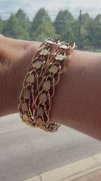 incredible vintage hearts bracelet