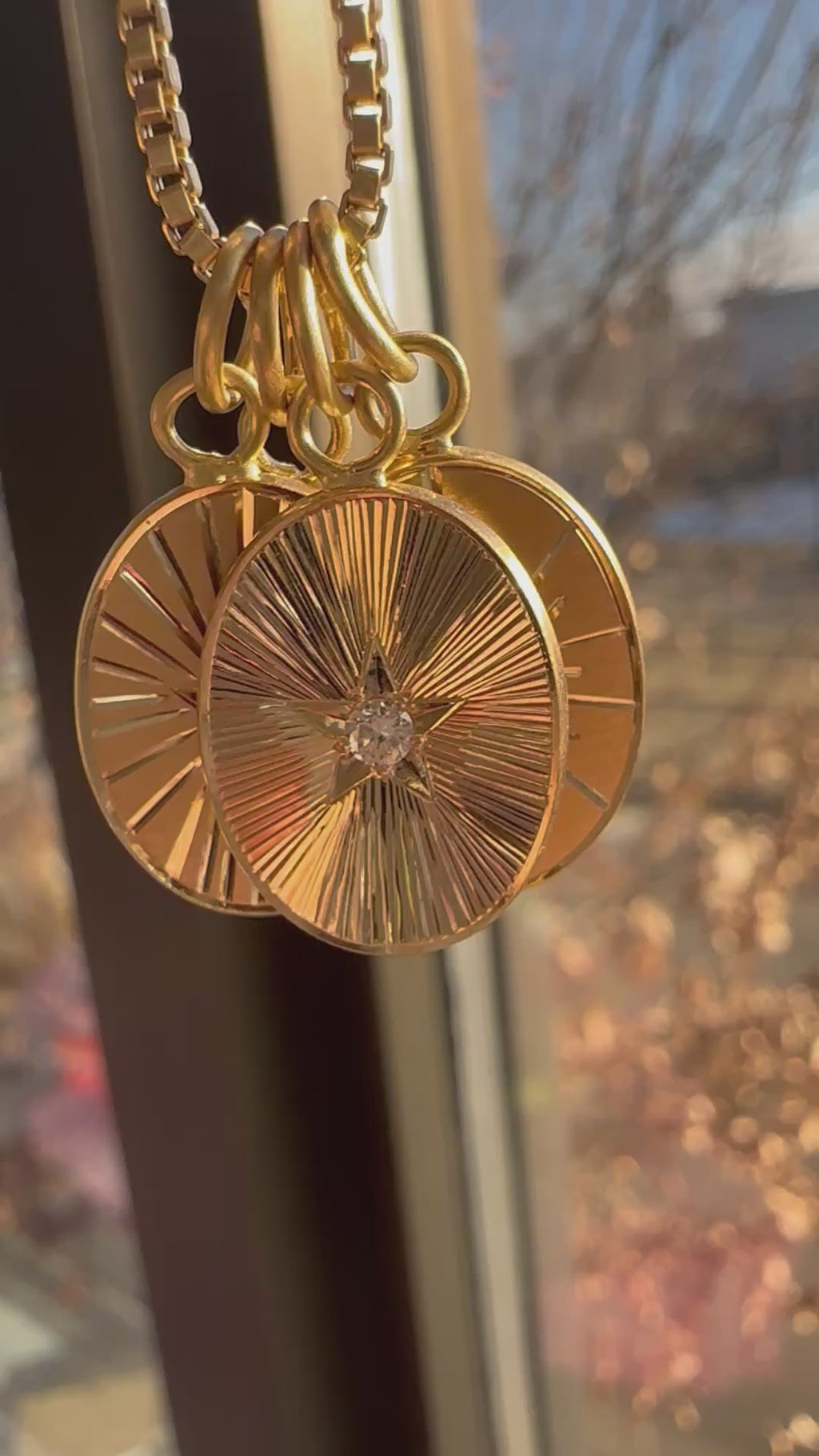 one-of-a-kind starburst pendants