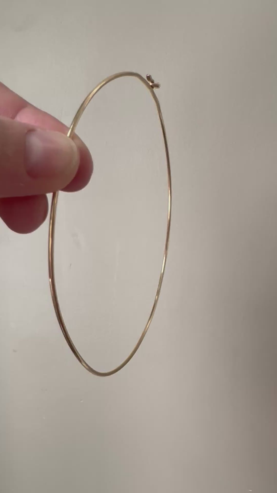 solid gold wire torque necklace