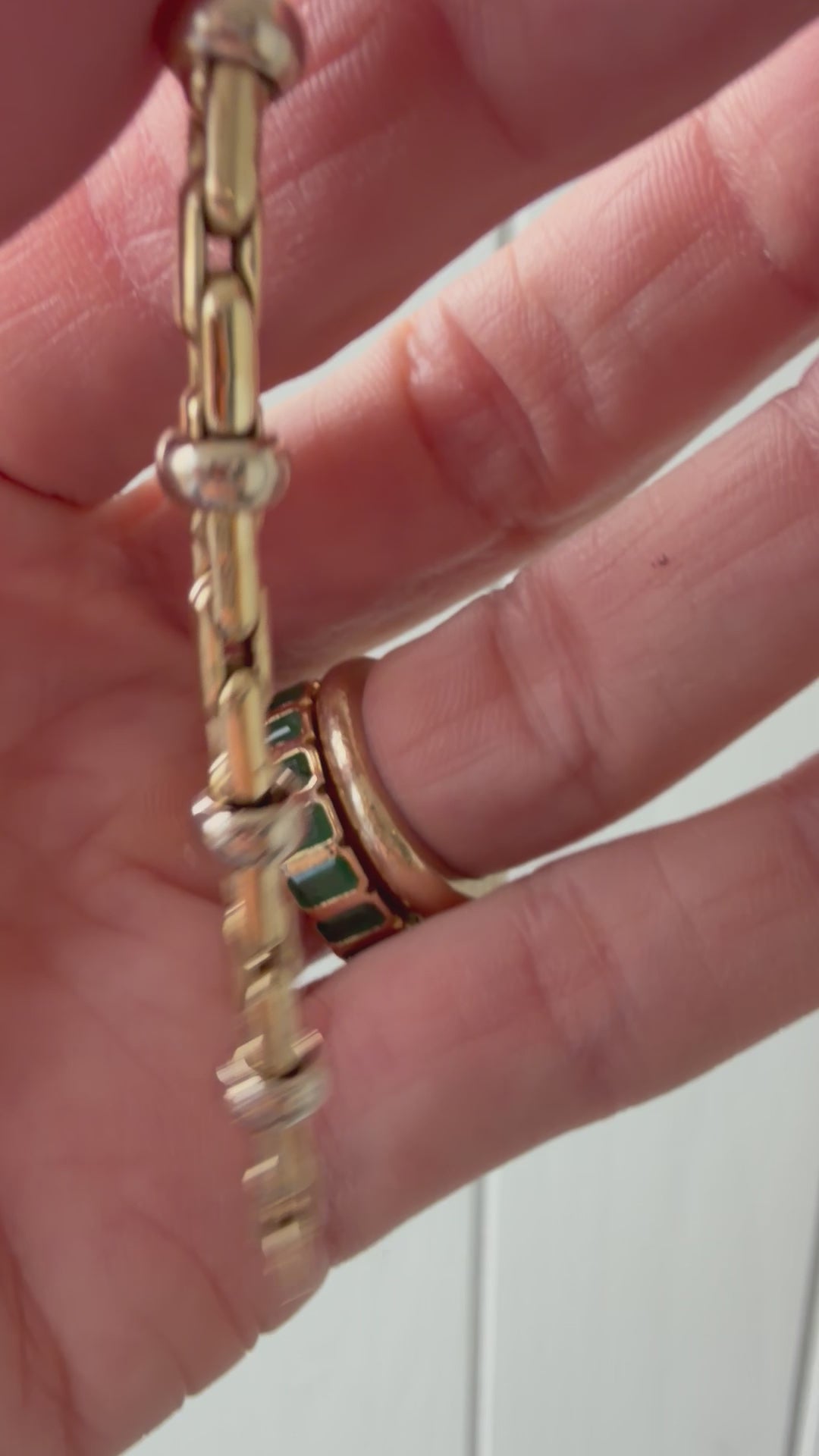 two tone cobra link bracelet