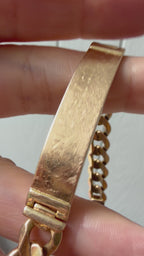 ID bracelet with curb chain