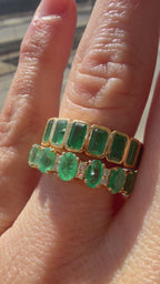 The Emerald Karat THE VERDE PURE natural emerald eternity band