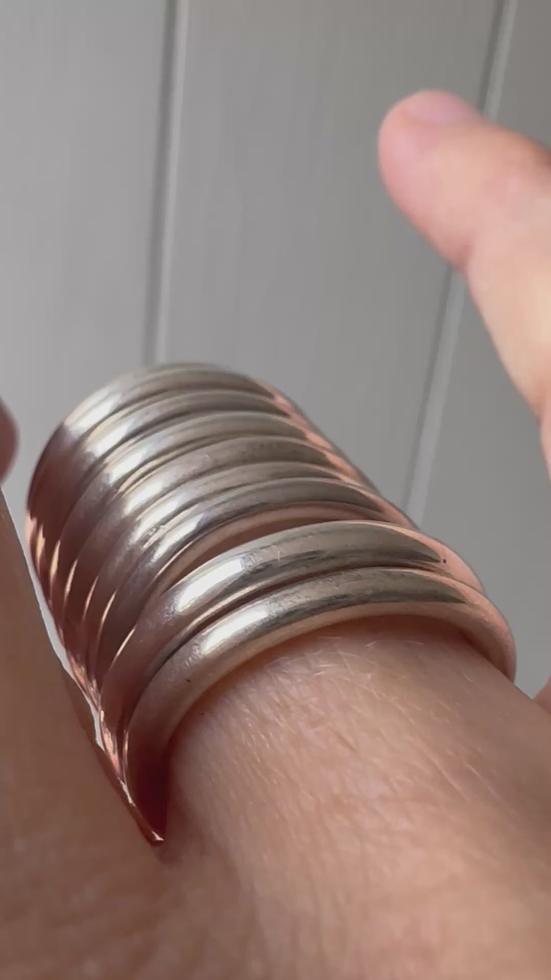 Stackable Sterling Silver Donut Bands