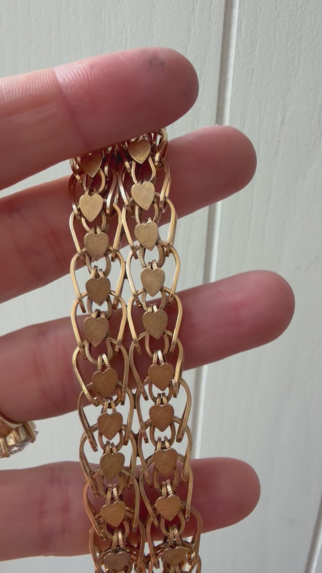 incredible vintage hearts bracelet