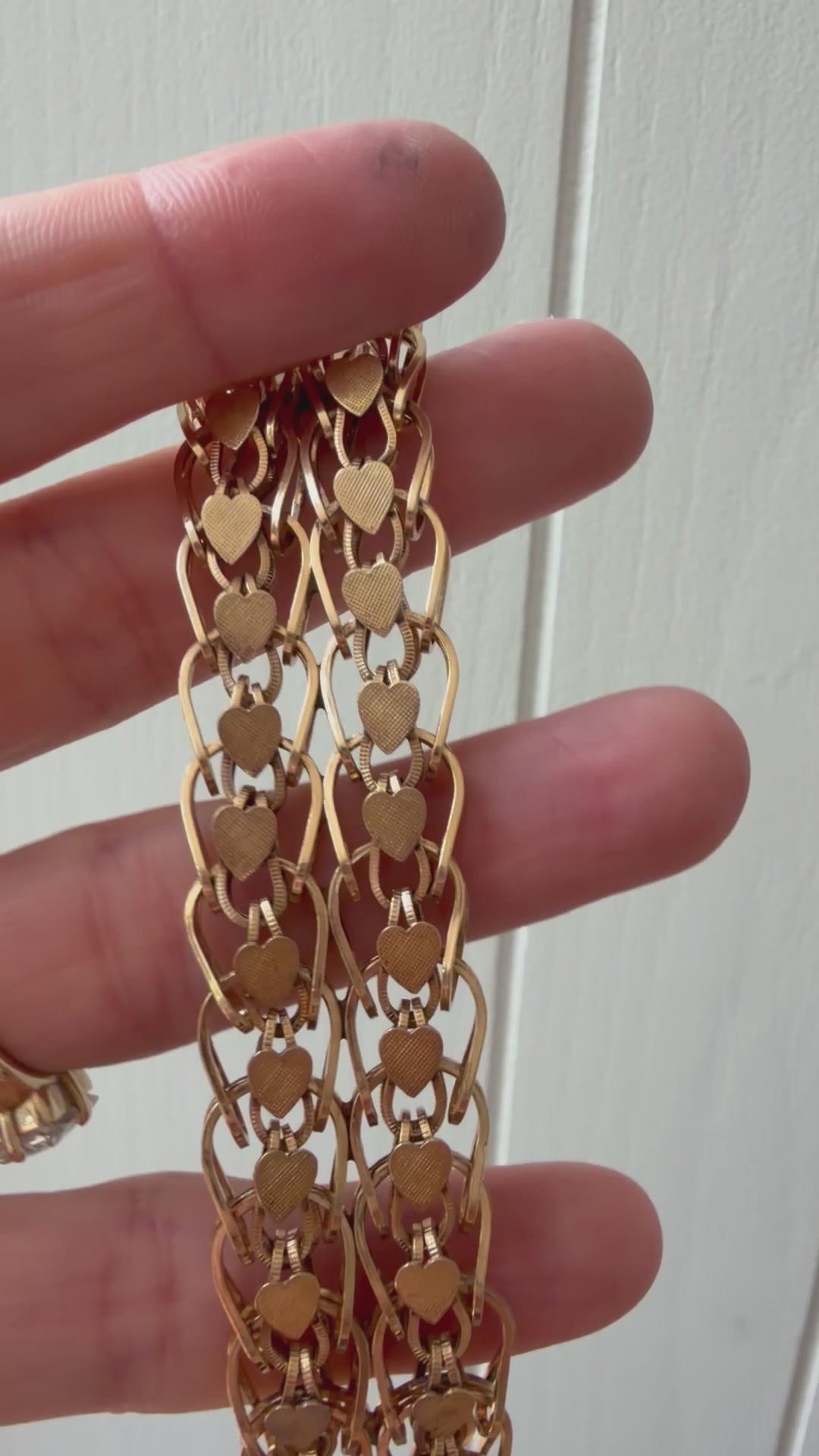 incredible vintage hearts bracelet