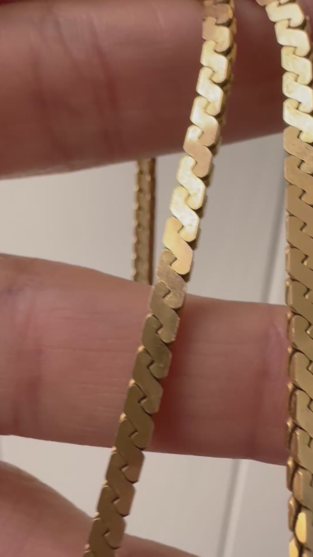 solid S link vintage UnoaErre 15.75"  chain