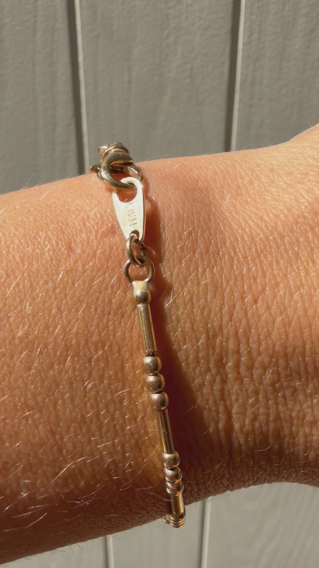 ball and bar chain bracelet
