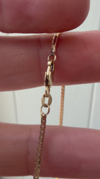 mini herringbone chain 21"