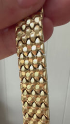 wide studded texture bracelet