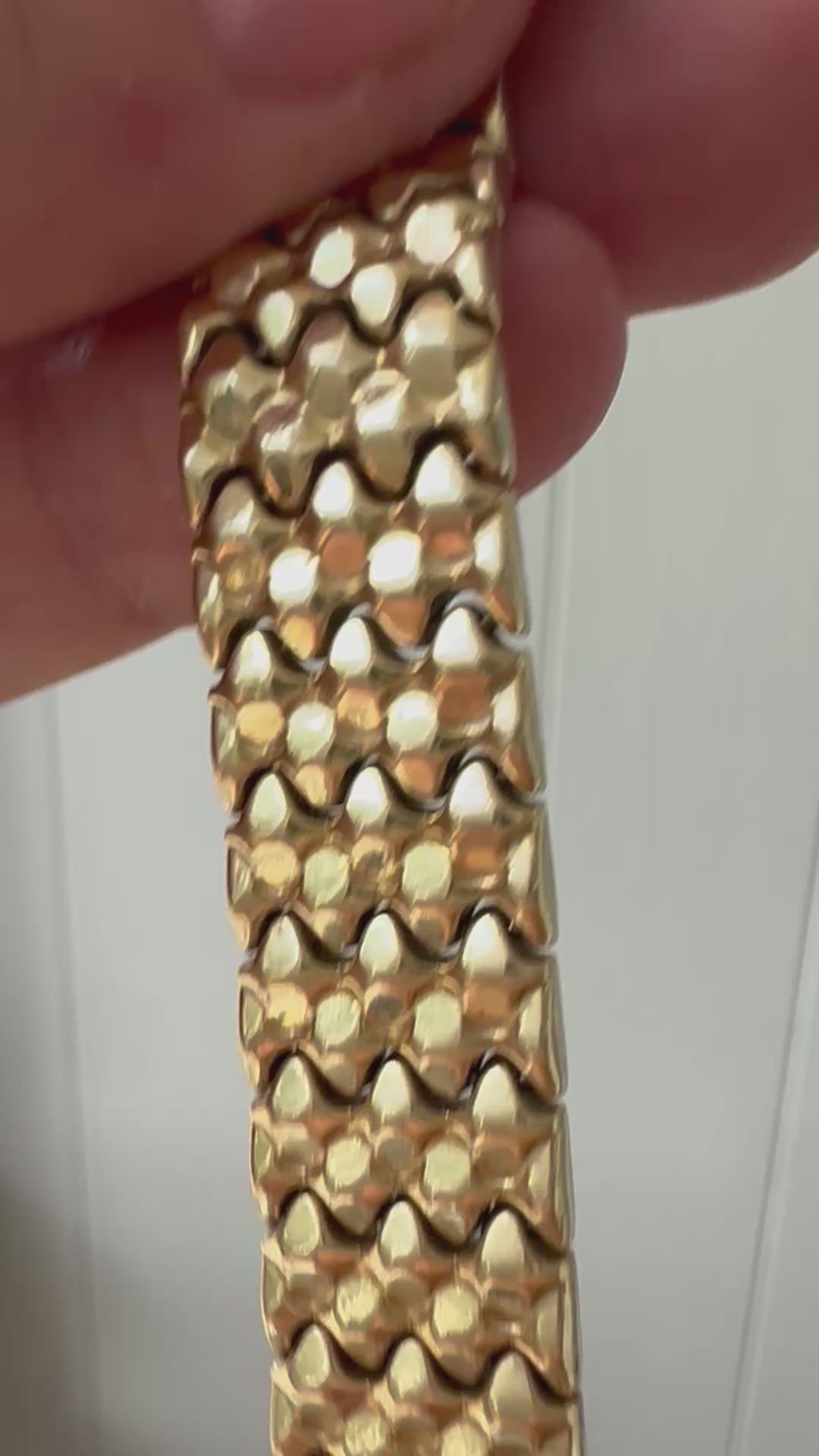 wide studded texture bracelet