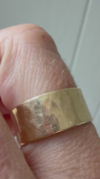 wide hammered cigar band
