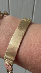 ID bracelet with curb chain