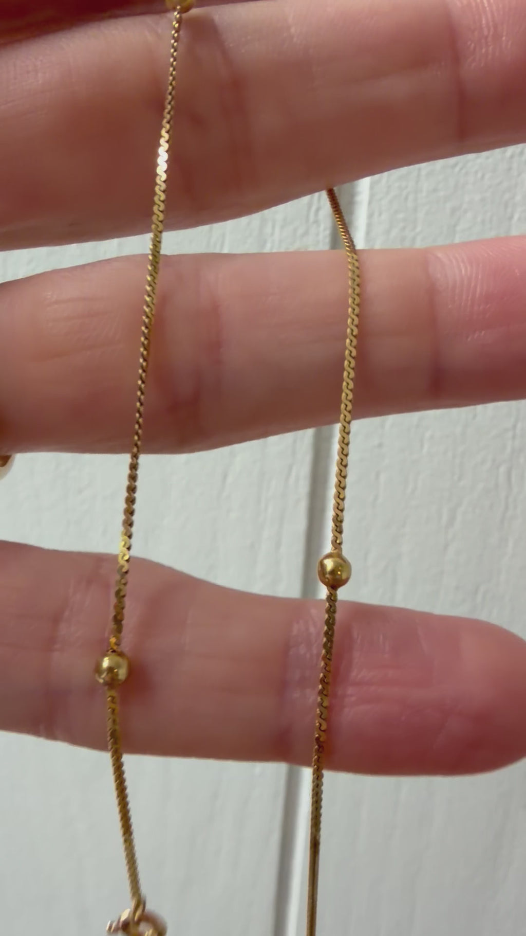 italian made serpentine and ball station chains