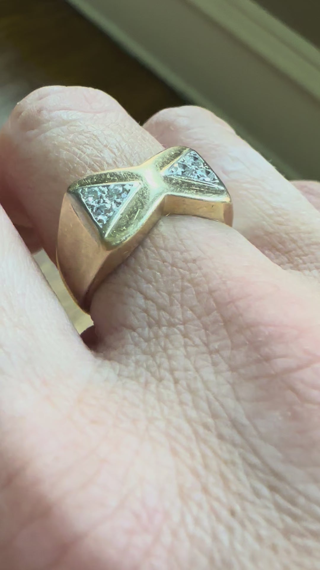 bowtie diamond ring