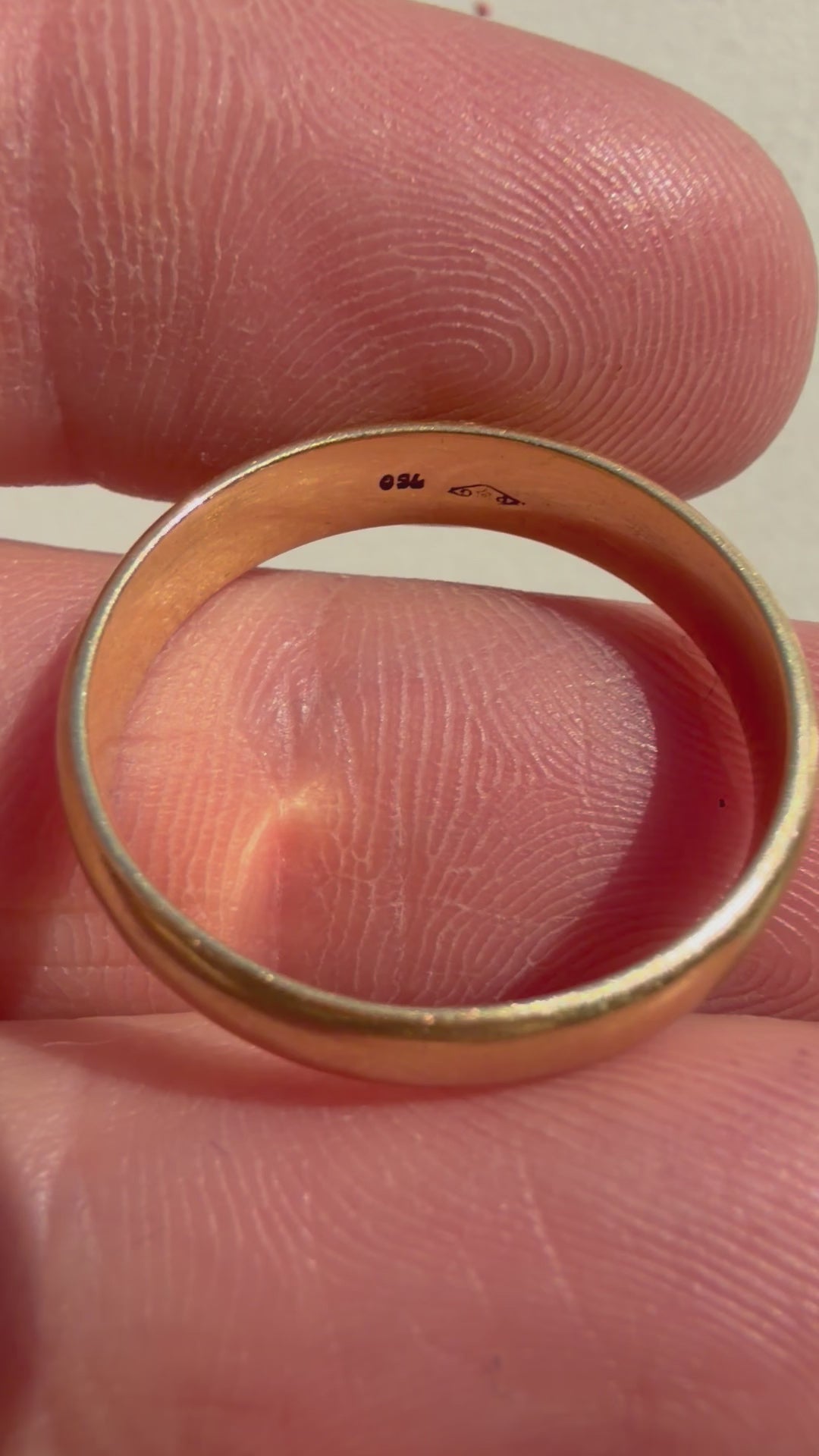18k comfort fit cigar band