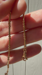 ball and bar chain bracelet