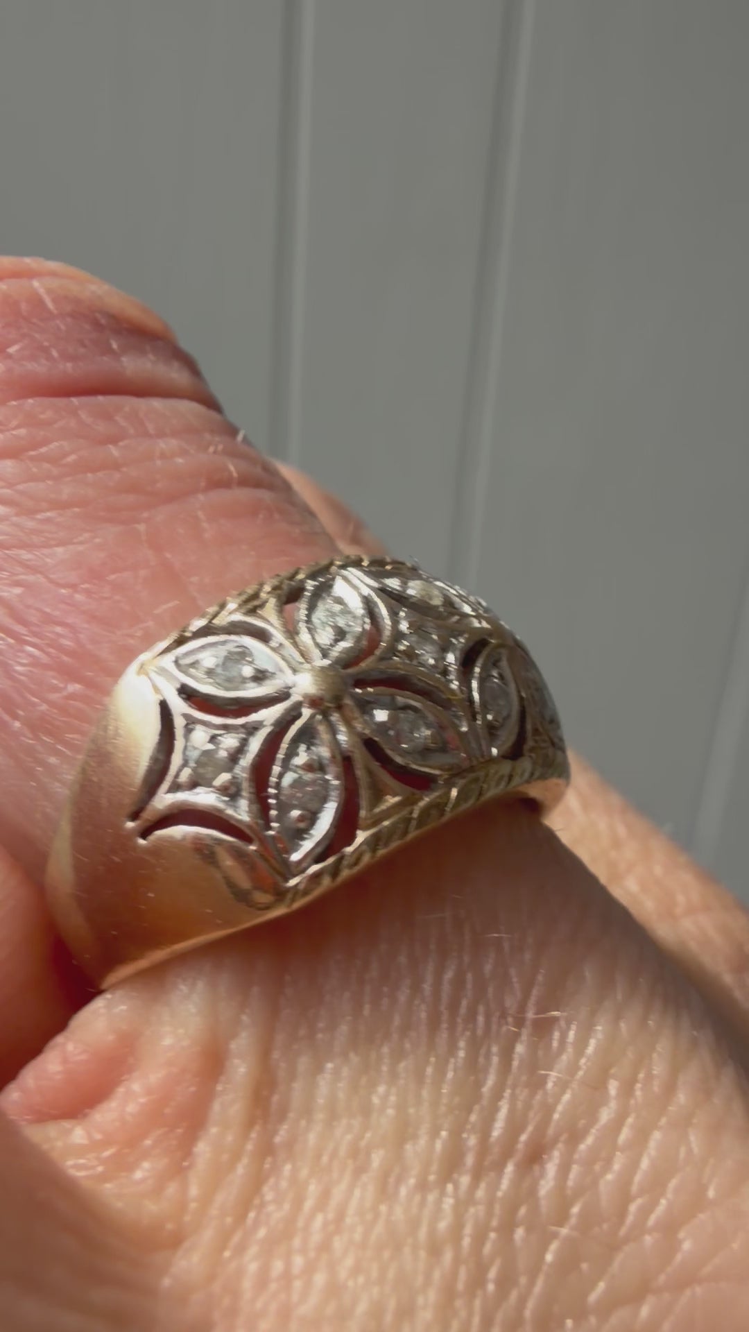 open work diamond ring