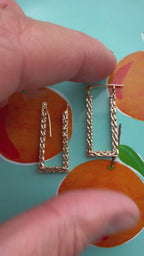 meshy textured rectangle hoop